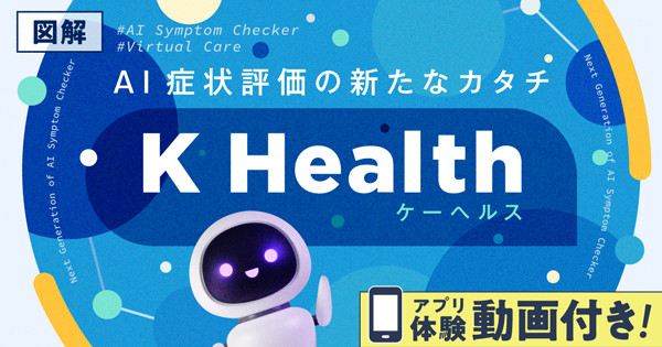 AI症状評価の新たなカタチK Healthイメージ